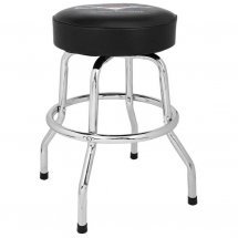  Fender 24&quot; Custom Shop Chevron Logo Barstool Black/Chrome