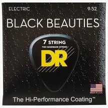 DR STRINGS Black Beauties Electric - Light 7-String (9-52)