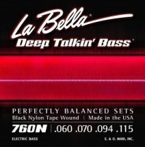 La Bella Deep Talkin Bass Black Nylon Tape 760N, 60-115