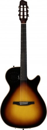 Классическая гитара со звукоснимателем Godin Multiac Steel Duet Ambiance Sunburst HG - Фото №1836