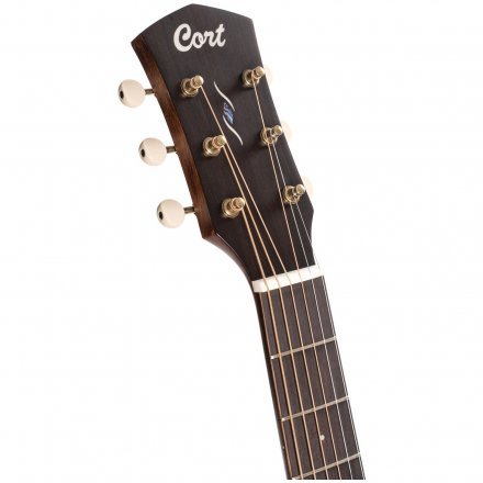 Електроакустична гітара Cort Core-PE Mahogany (Open Pore Black Burst) - Фото №141510