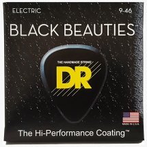 DR STRINGS BLACK BEAUTIES ELECTRIC - LIGHT HEAVY (9-46)