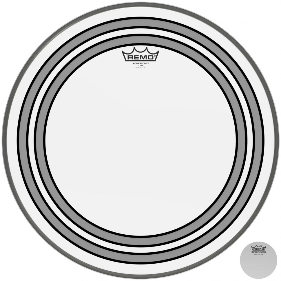 Пластик для бас-барабана Remo Powersonic Clear PW-1318-00