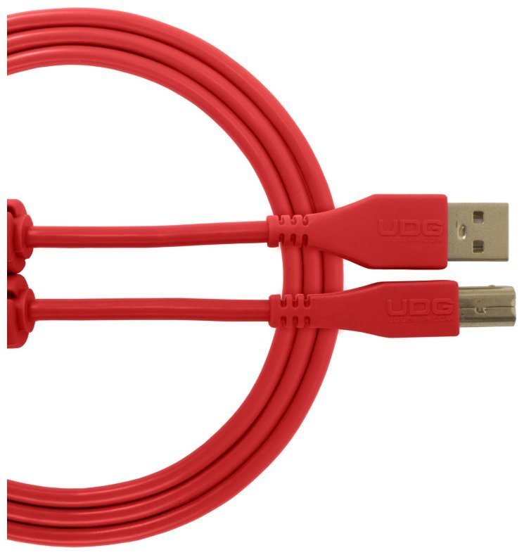 Кабель цифровой UDG Ultimate Audio Cable USB 2.0 A-B Red Straight 1m