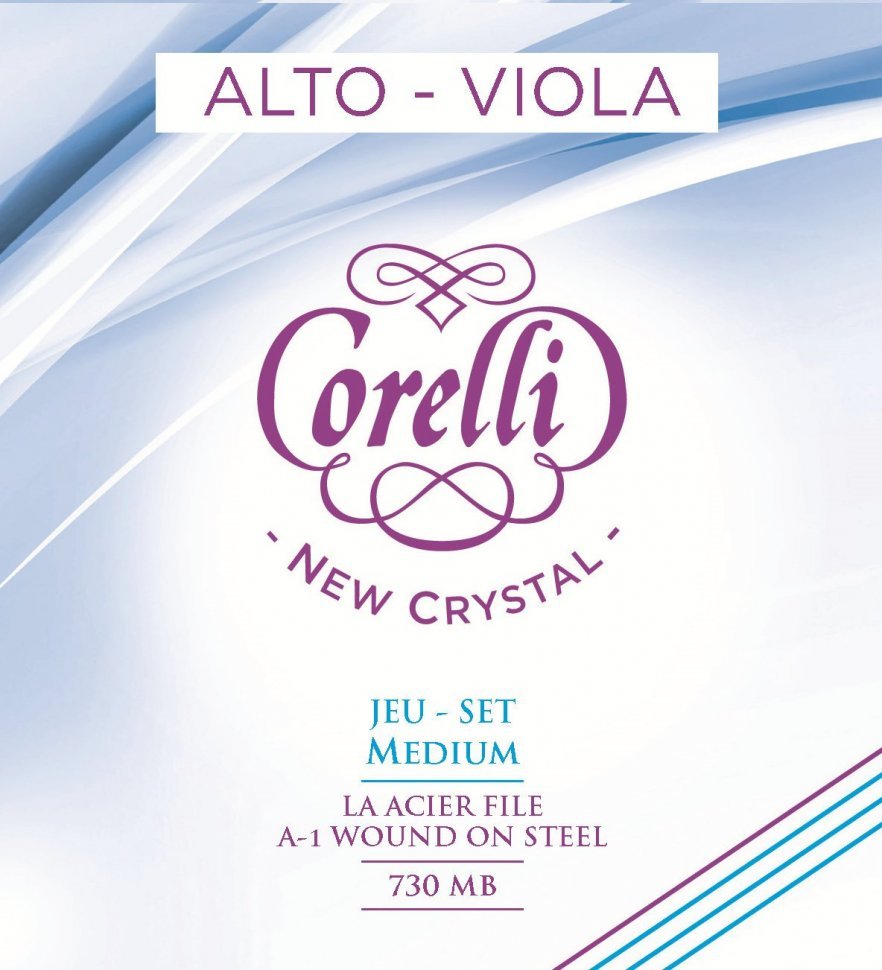 Струни для альта Savarez Corelli New Crystal Medium 730MB Струни для альта Savarez Corelli New Crystal Medium 730MB