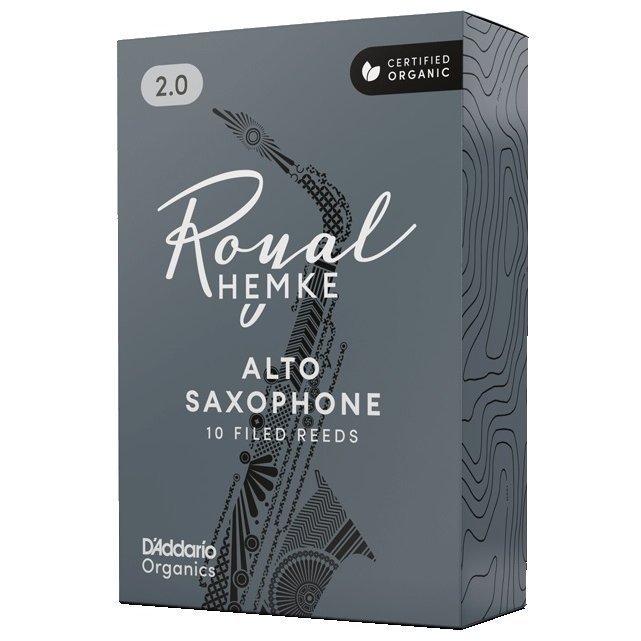 Трость для саксофона альт D'Addario Royal Hemke Organic - Alto Sax #2.0 - 10 Pack Трость для саксофона альт D'Addario Royal Hemke Organic - Alto Sax #2.0 - 10 Pack