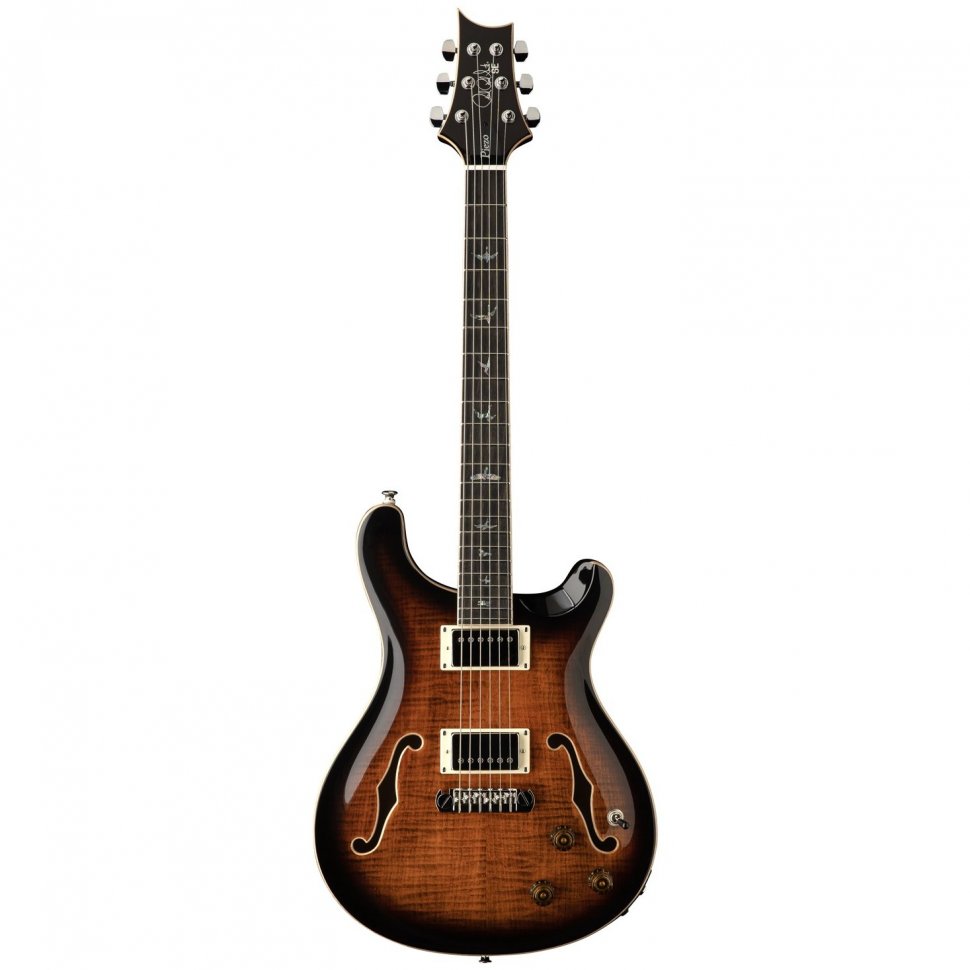Електрогітара PRS SE Hollowbody II Piezo (Orange Tiger Smokeburst)