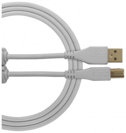 Кабель цифровой UDG Ultimate Audio Cable USB 2.0 A-B White Straight 1m