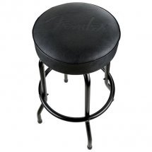  Fender 30&quot; Embossed Black Logo Barstool Black