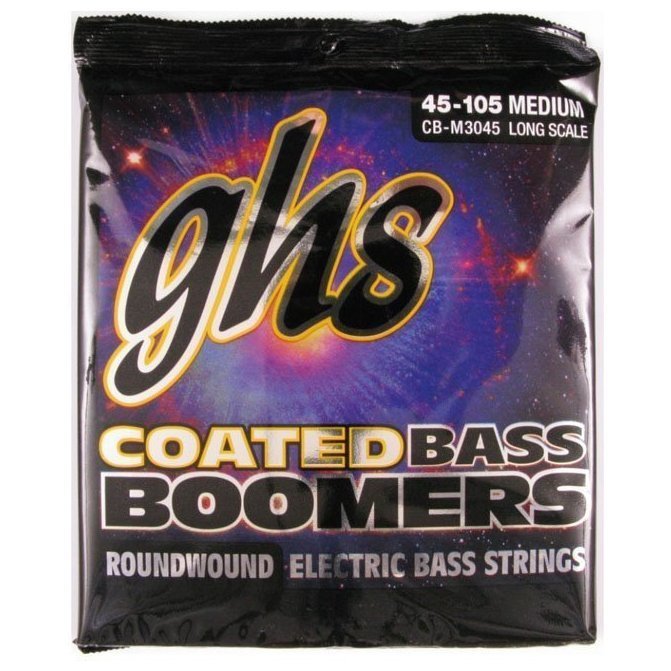 Струны для бас-гитары GHS Coated Boomers CB-М3045, 45-105