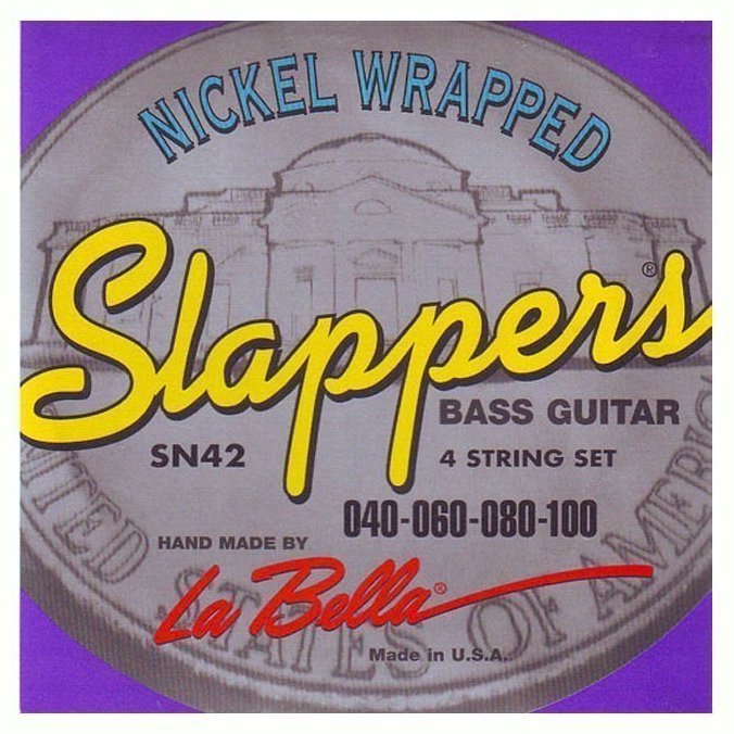 Струни для бас-гітари La Bella Nickel Round Wound SN42, 40-100 Струни для бас-гітари La Bella Nickel Round Wound SN42, 40-100