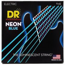 DR STRINGS NEON BLUE ELECTRIC - LIGHT (9-42)