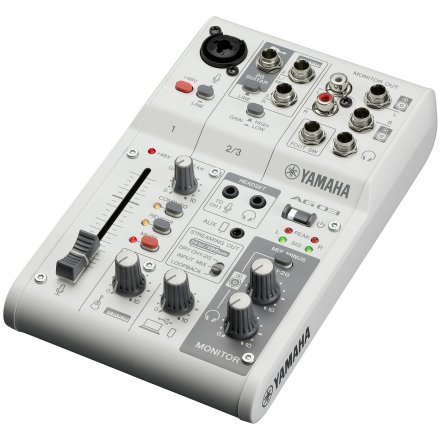 Набор для звукозаписи Yamaha AG03MK2 LSPK Live Streaming Pack (White) - Фото №145418