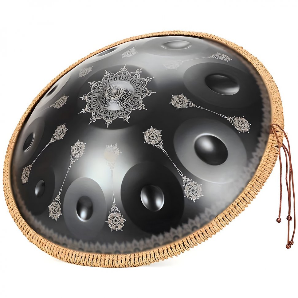 Глюкофоны Fzone HP22I10N-Mandala Black - Handpan Drum 22"