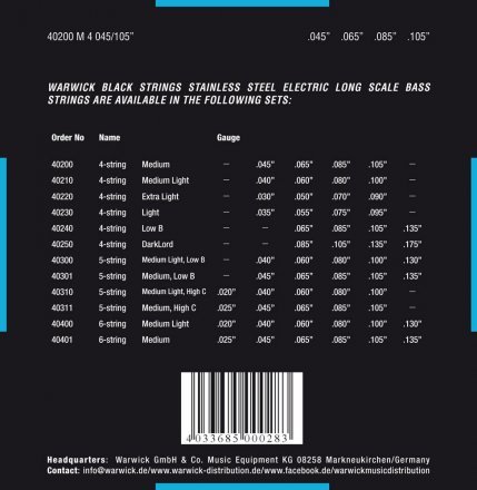 Струни для бас-гітари  - Фото №182133