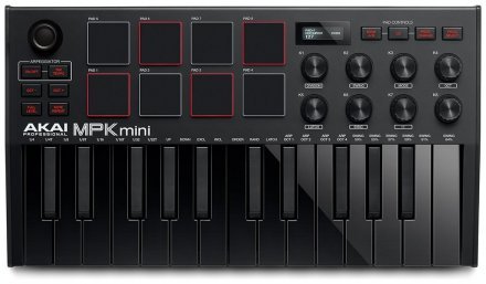 Миди-клавиатура Akai MPK MINI MK3 Black - Фото №131892