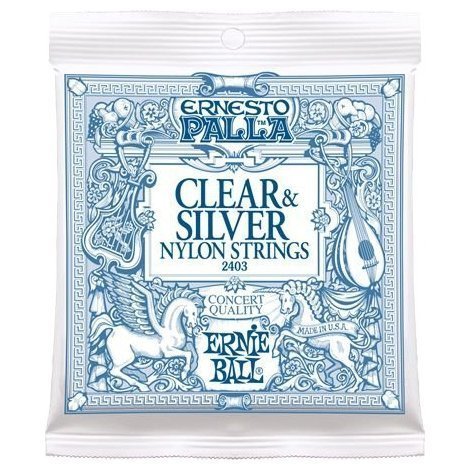 Струны для классической гитары Ernie Ball P02403 Nylon Clear & Silver