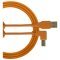 UDG Ultimate Audio Cable USB 2.0 A-B Orange Angled 1m