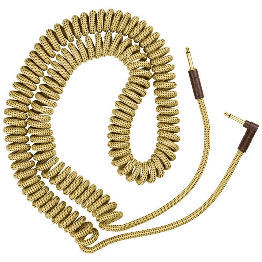 Кабель инструментальный Fender Cable Deluxe Series Coil 30" Tweed