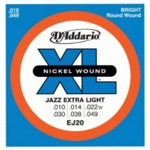 D'Addario EJ20 Nickel XL Jazz Extra Light (10-49)