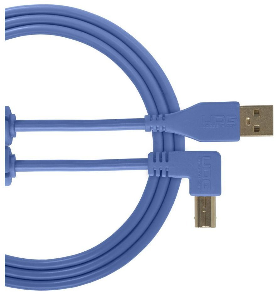 Кабель цифровой UDG Ultimate Audio Cable USB 2.0 A-B Blue Angled 1m