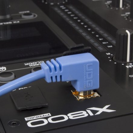 Кабель цифровой UDG Ultimate Audio Cable USB 2.0 A-B Blue Angled 1m - Фото №132205