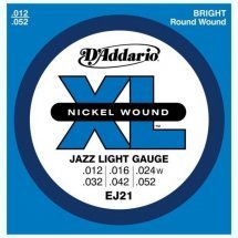 D'Addario EJ21 Nickel XL Jazz Light (12-52)