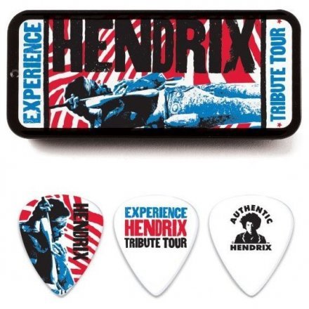Медіатор Dunlop JHPT09M Jimi Hendrix Tribute Tour Pick Tin Medium - Фото №25124