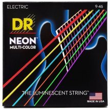 DR STRINGS Neon Multi-Color Electric - Light Heavy (9-46)