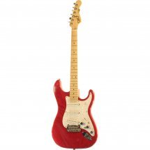 G&amp;L S500 (Clear Red, Maple, 3-ply Pearl)