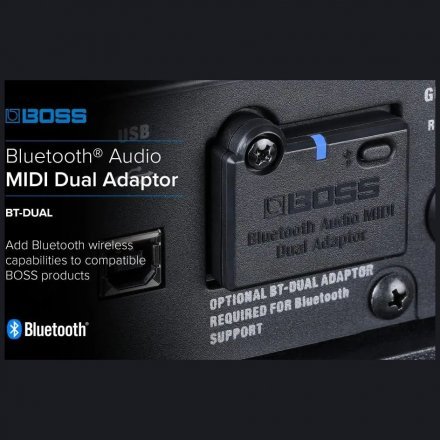 Комбопідсилювач до електрогітари Boss BT-DUAL Bluetooth - Фото №157736
