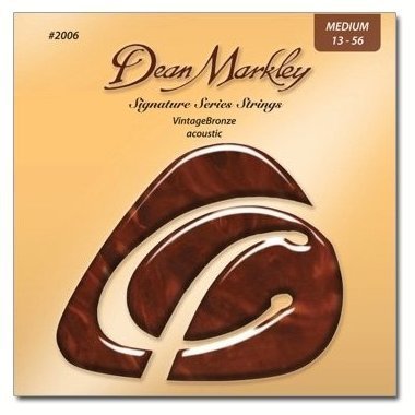 Струны для акустической гитары Dean Markley 2006 Vintagebronze Acoustic Med 13-56