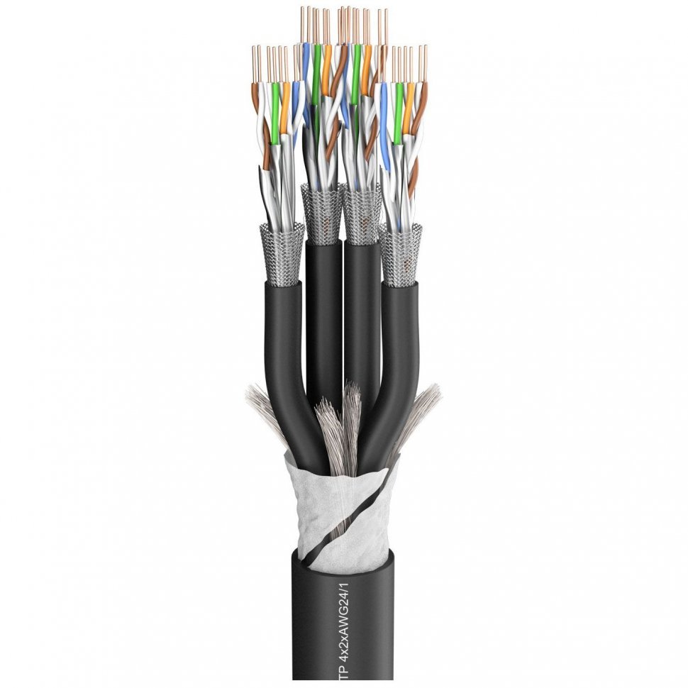 Сетевой кабель Sommer Cable 580-0311-04 SC-Mercator; 4 x CAT.7; PVC &Oslash; 20,80 mm; black