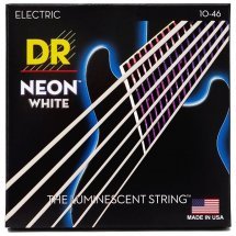 DR STRINGS NEON WHITE ELECTRIC - MEDIUM (10-46)