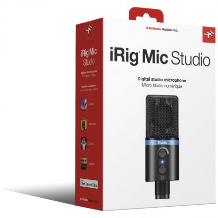 USB-мікрофон IK Multimedia IRIG MIC STUDIO Black - Фото №64551