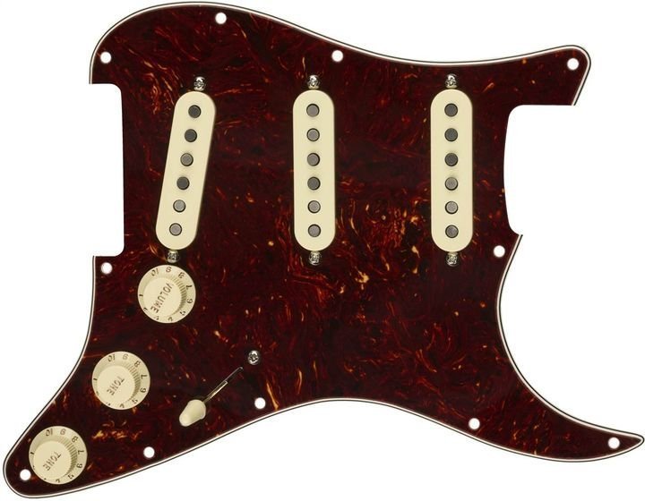 Пикгарды Fender Pre-Wired Strat Pickguard Custom Shop Fat 50's SSS Tortoise Shell Пикгарды Fender Pre-Wired Strat Pickguard Custom Shop Fat 50's SSS Tortoise Shell