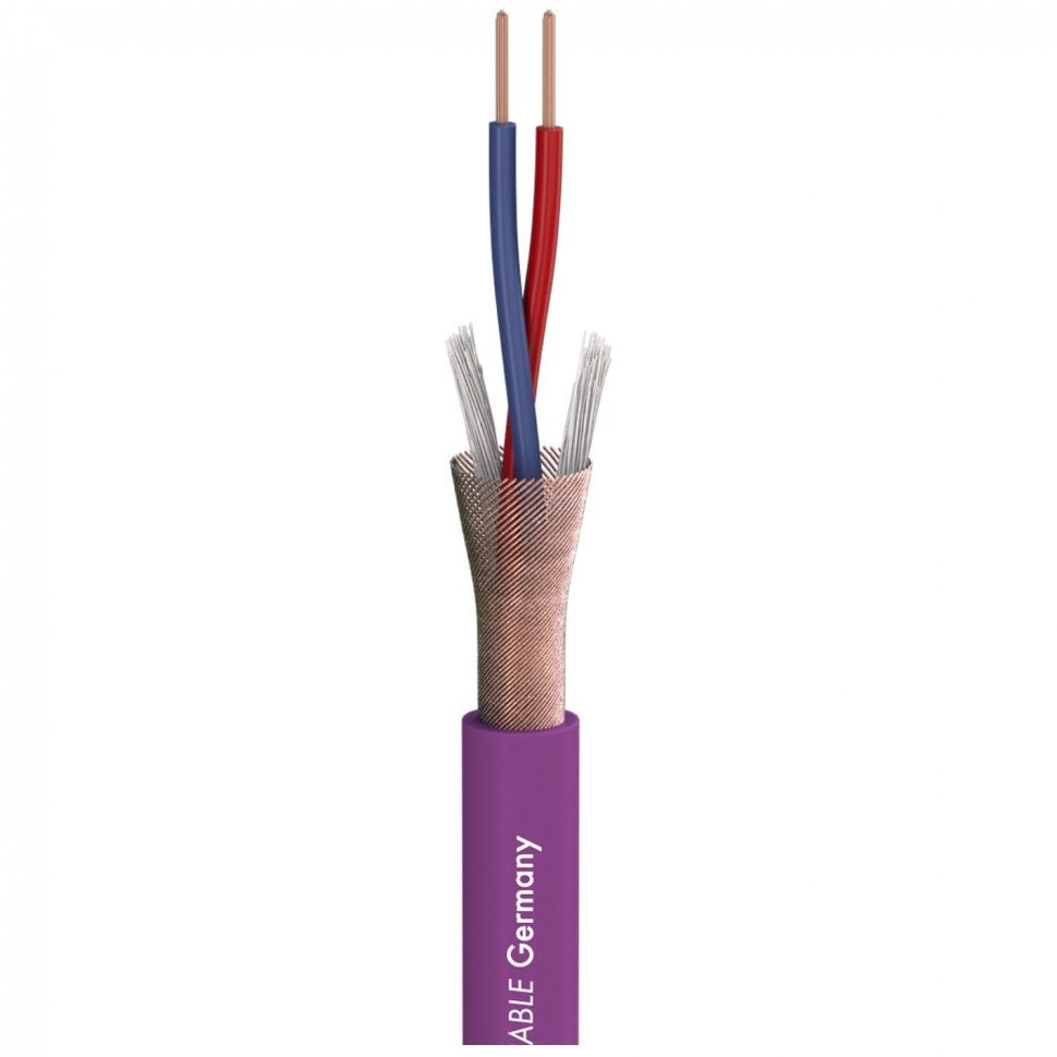 Кабель Sommer Cable 200-0008 Microphone Cable Stage 22 Highflex; 2 x 0,22 mm&sup2;; PVC &Oslash; 6,40 mm; purple