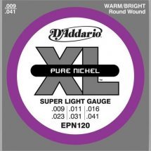 D'Addario EPN120 XL Pure Nickel Super Light (9-41)