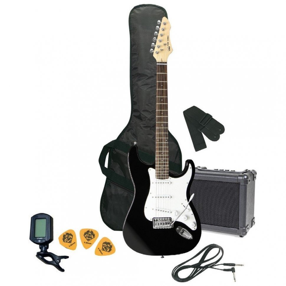 Комплект з електрогітарою Gewa RC-100 Guitar Pack Black Комплект з електрогітарою Gewa RC-100 Guitar Pack Black