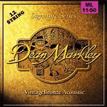 Струны для акустической гитары Dean Markley 2204 Vintage Bronze Acoustic ML 12 11-50 - Фото №16912