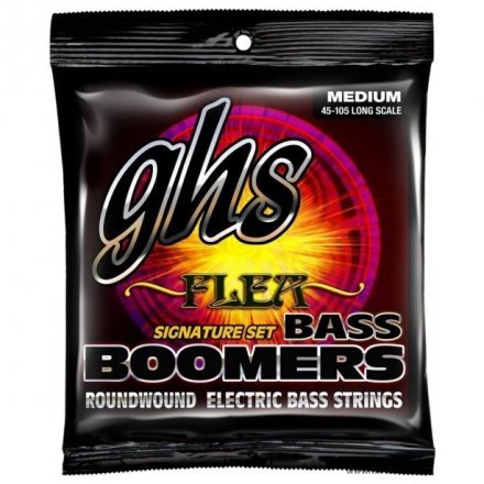 Струны для бас-гитары GHS M3045F Bass Boomers Flea 045-105 - Фото №19158