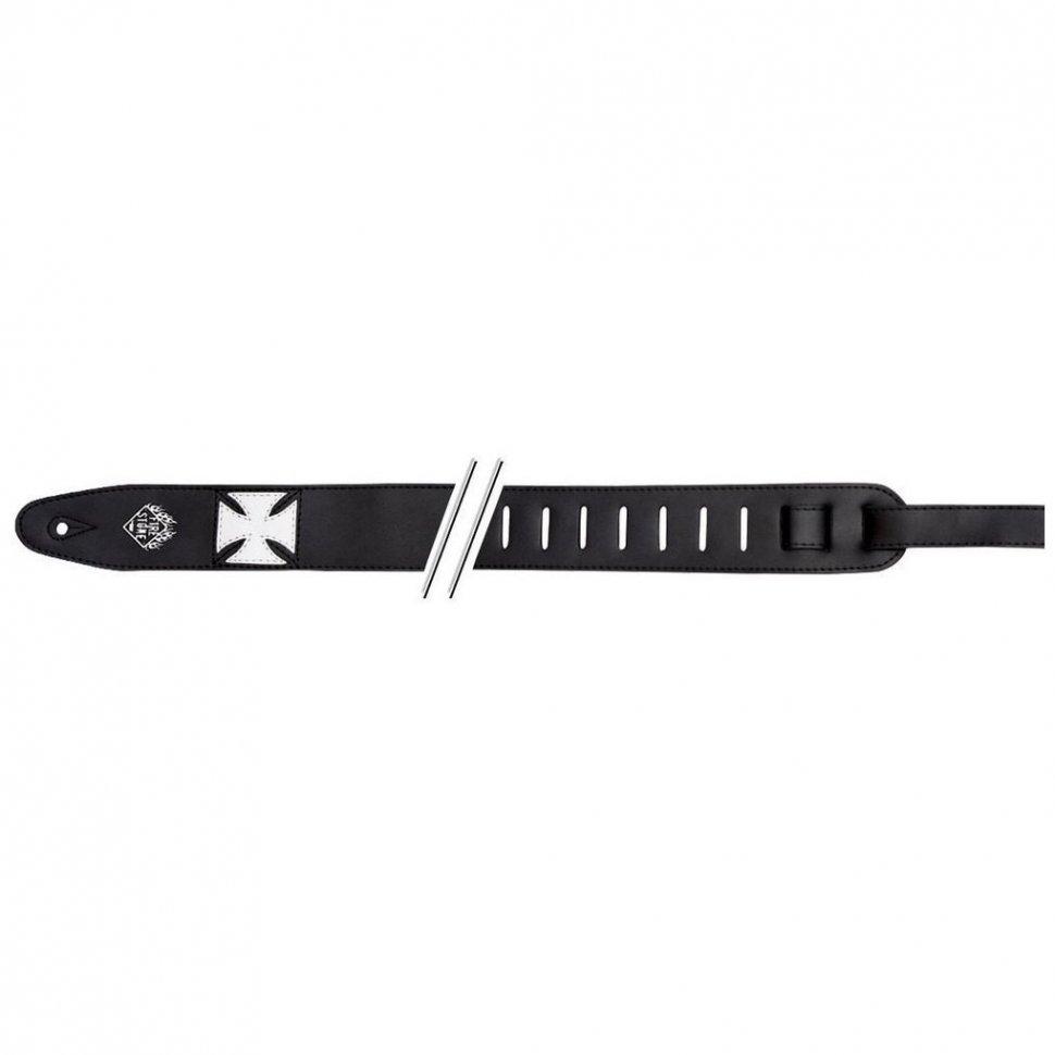 Гітарний ремінь Fire&Stone Iron Cross Heavy Black