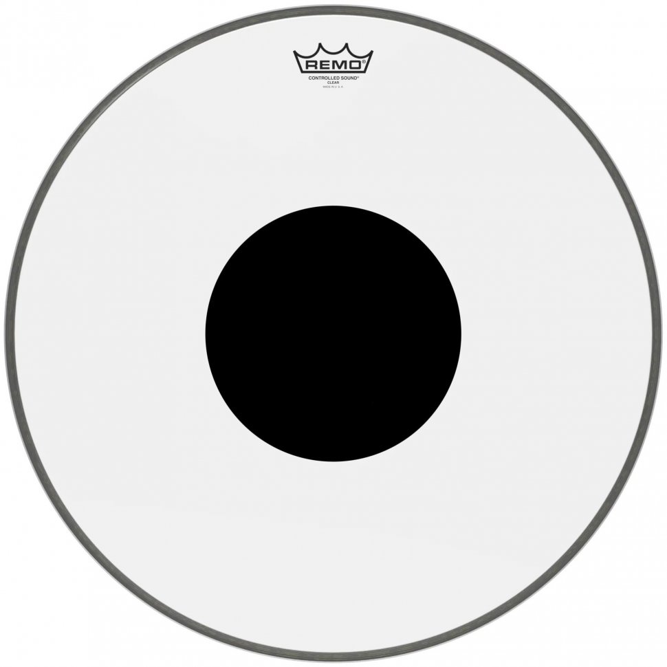 Пластик для бас-барабана Remo Controlled Sound Clear Black Dot CS-1320-10