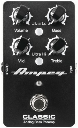Педаль для гитары Ampeg Classic Analog Bass Preamp - Фото №136311
