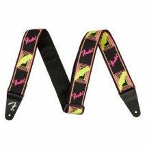 Fender Strap Neon Monogrammed Yellow Pink