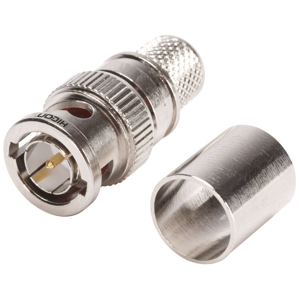 Sommer Cable BNC213 HICON BNC crimp-male connector, straight, nickel