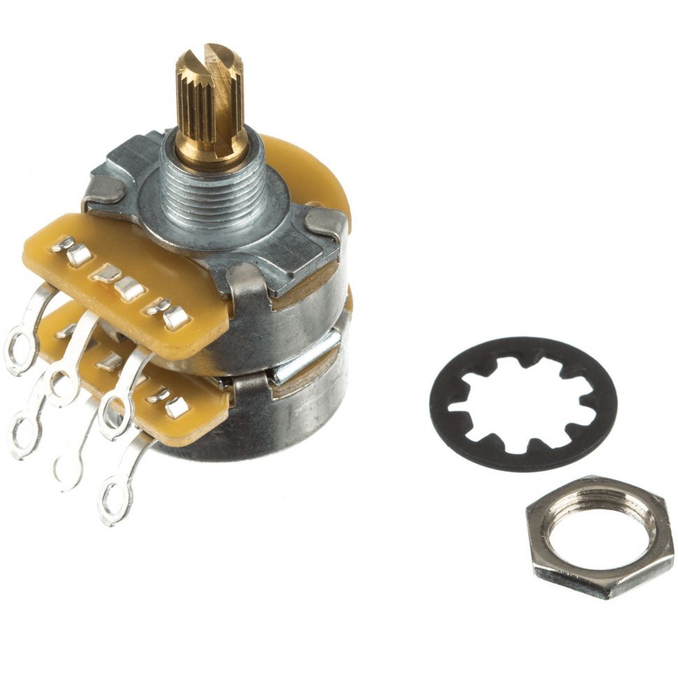 Потенциометр Fender Dual 500K/250K Split Shaft Potentiometer