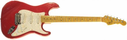 Электрогитара G&amp;L LEGACY (Candy Apple Red, maple, 3-ply Pearl) - Фото №112878