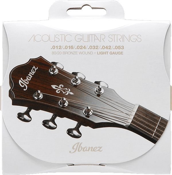 Струны для акустической гитары Ibanez IACS6C Acoustic Guitar String 12-53