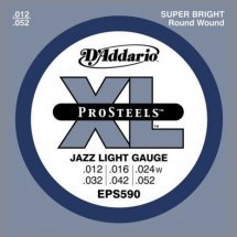 D'Addario EPS590 XL Pro Steels Jazz Light 12-52